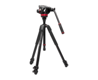 Manfrotto 055 Video Alu Black z głowicą 502AH - 1486313 - zdjęcie 1